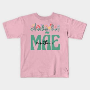 Portuguese Mom Mae Kids T-Shirt